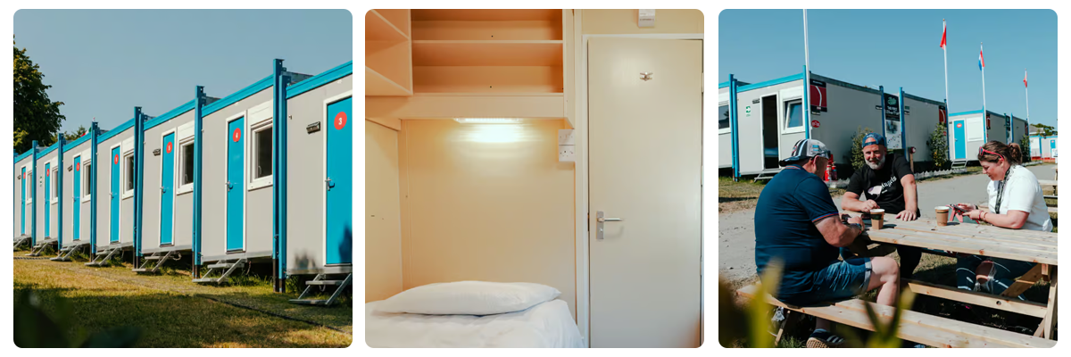Images of the IOMTT bungalow village at the Tourist Trophy