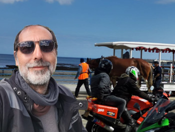 Manu and his team on the Isle of Man
